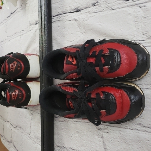 NIKE Air Max 2015 Kids 1Y Sneakers Red and Black Used Condition Retro - Picture 12 of 12